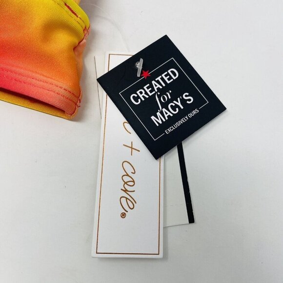 Salt & Cove Juniors Size XS Colorful Ombre Printed Front-Tab Bikini Top 1750 - Picture 6 of 9